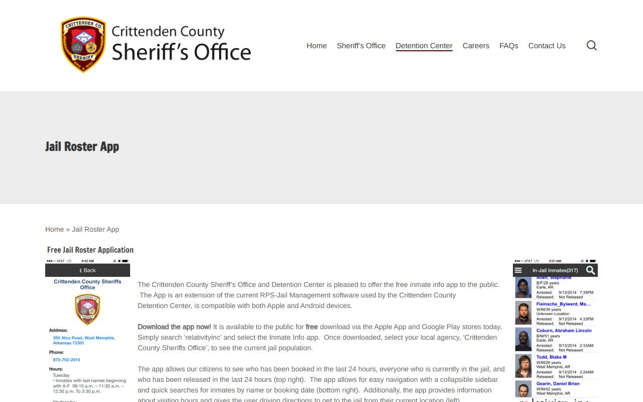 Crittenden County Busted Mugshots Crittenden County Jail Roster App