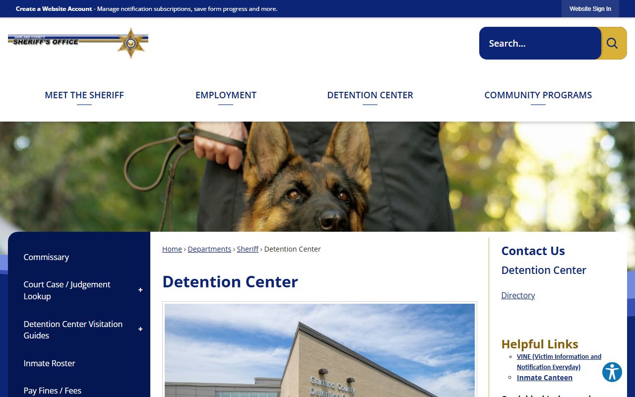 Garland County Busted Mugshots Garland County Detention Center