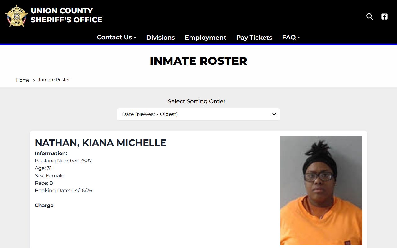 Union County Busted Mugshots Union County Inmate Roster